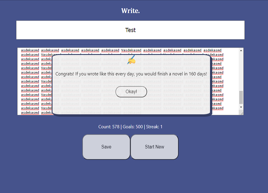 Iterate, a writing app, display photo