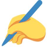 Iterate favicon, a hand writing with a pen