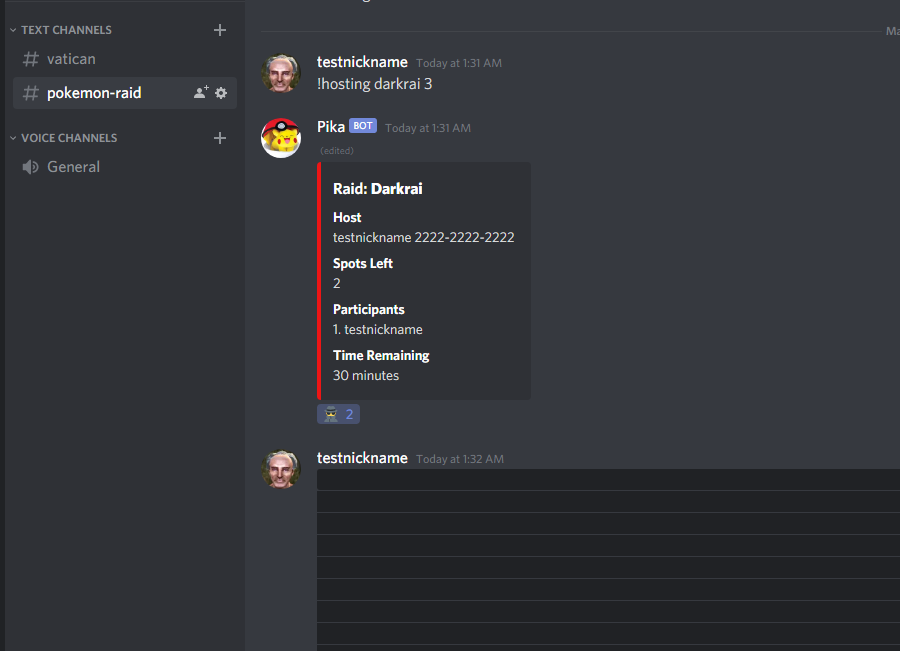 Featured photo of Pokemon Go Raid Bot for Discord.